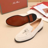 Замшевые лоферы Loro Piana tassel - Beige