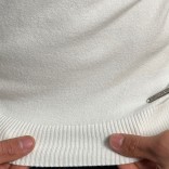 Белый джемпер Loro Piana Zip Neck