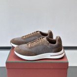 Мужские кроссовки Loro Piana Week End Walk - Brown