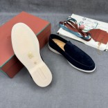 Мужские замшевые лоферы Loro Piana