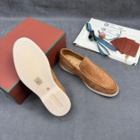 Мужские замшевые лоферы Loro Piana