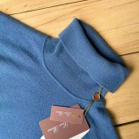 Мужская водолазка Loro Piana Premium - Lake Blue