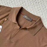 Поло с длинным рукавом Loro Piana Premium - Caramel