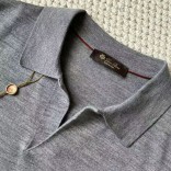 Поло с длинным рукавом Loro Piana Premium - Light Flower Gray