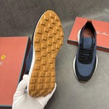 Мужские кроссовки Loro Piana knitted - Blue