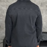 Джинсовая рубашка Loro Piana чёрного цвета