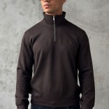 Утеплённая кофта Loro Piana zip-neck - Brown