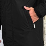 Парка чёрного цвета Loro Piana logo-patch