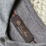 Поло с длинным рукавом Loro Piana Premium - Light Flower Gray