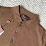Поло с длинным рукавом Loro Piana Premium - Caramel