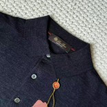 Поло с длинным рукавом Loro Piana Premium - Black Flower Gray