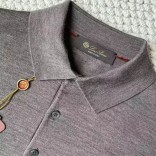 Поло с длинным рукавом Loro Piana Premium - Gray Coffee