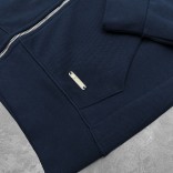 Кофта на молнии Loro Piana logo-embroidered - Navy