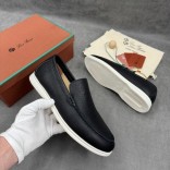 Мужские кожаные лоферы Loro Piana