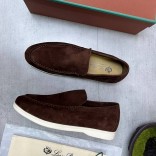 Мужские замшевые лоферы Loro Piana