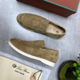 Мужские замшевые лоферы Loro Piana