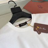 Мужская белая футболка Loro Piana