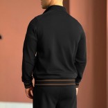 Мужские спортивные штаны Loro Piana monogram - Black