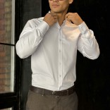 Мужская белая рубашка Loro Piana