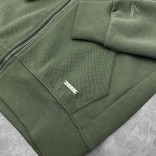 Кофта на молнии Loro Piana logo-embroidered - Green