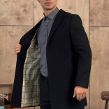 Мужское пальто чёрного цвета Loro Piana