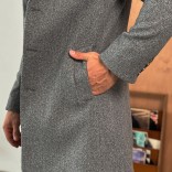 Мужское пальто серого цвета Loro Piana