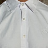 Мужская рубашка Loro Piana белого цвета