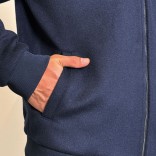 Мужской бомбер Loro Piana синего цвета