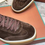 Мужские замшевые кроссовки Loro Piana Tennis Walk