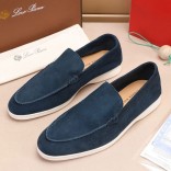 Мужские замшевые лоферы Loro Piana Summer Walk