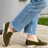 Женские замшевые лоферы Loro Piana Open Walk