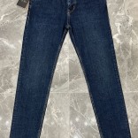 Джинсы тёмно-синего цвета Loro Piana regular fit