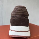 Замшевые кроссовки Loro Piana Week End Walk - Brown