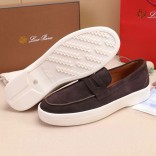 Замшевые лоферы Loro Piana Summer Walk - Brown