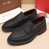 Кожаные лоферы Loro Piana Travis - Black