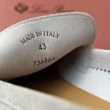 Замшевые лоферы Loro Piana Premium - White