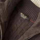Кашемировый свитер Loro Piana Premium zip-up - Brown