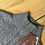 Кашемировый свитер Loro Piana Premium zip-neck - Grey