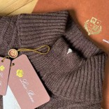 Кашемировый свитер Loro Piana Premium zip-neck - Brown