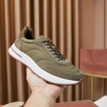 Замшевые кроссовки Loro Piana Week End Walk - Green