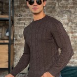 Мужской свитер Loro Piana premium - Brown