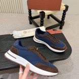Мужские кроссовки Loro Piana Week End Walk - Blue / Brown