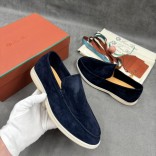 Мужские замшевые лоферы Loro Piana