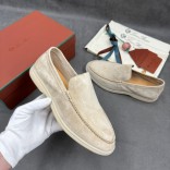 Мужские замшевые лоферы Loro Piana
