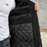 Парка чёрного цвета Loro Piana logo-patch