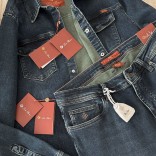 Джинсовая рубашка Loro Piana тёмно-синего цвета