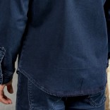 Джинсовая рубашка Loro Piana тёмно-синего цвета