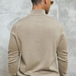 Мужская кофта Loro Piana zip neck - Beige