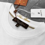 Футболка белого цвета Loro Piana logo-embroidered