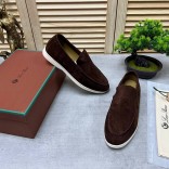 Мужские замшевые лоферы Loro Piana